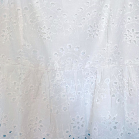 Rebellion White Peplum Top Size Large - Picture 10 of 10